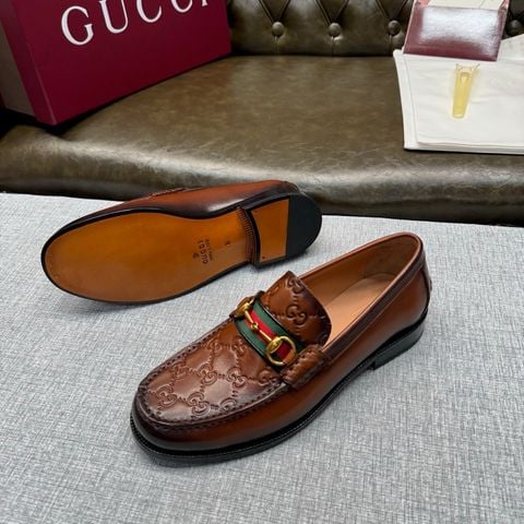 GIÀY NAM LOAFER GC HORSEBIT WEB DẬP MONOGRAM ĐẾ DA THƯỢNG HẠNG