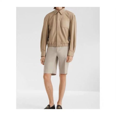 ÁO KHOÁC DA LÓT LÔNG VŨ NAM FD CỔ BẺ KINH ĐIỂN