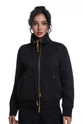BỘ NỈ NAM NỮ SCH* CỔ ĐỨNG ZIP + QUẦN ỐNG THẲNG