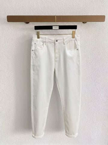 QUẦN JEANS NAM P L FORM SLIM STRAIGHT COTTON STRETCH WASHED DENIM