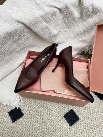 GIÀY CAO GÓT NỮ MM GÓT 8CM MŨI NHỌN PHOM THANH CẢNH VINTAGE