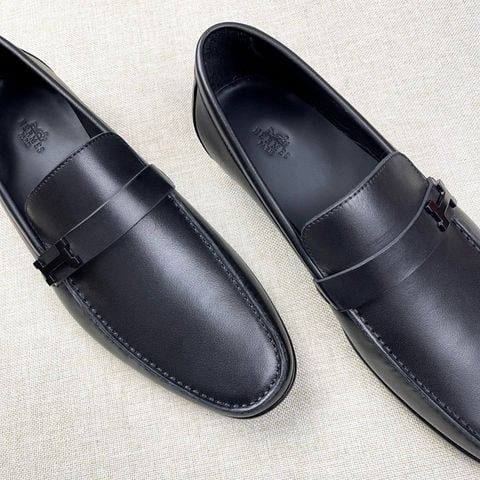 GIÀY NAM Herme* LOAFER DA BÒ MINI CALFSKIN