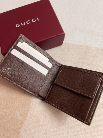 VÍ NGẮN NAM G C GG SUPREME BI-FOLD – CANVAS GG PHỐI DA HẠT