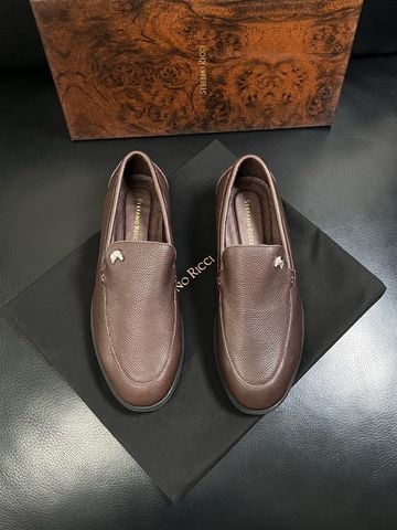 GIÀY NAM SLIP-ON S R DA BÒ VÂN HẠT – PHOM LOAFER Ý LỊCH LÃM
