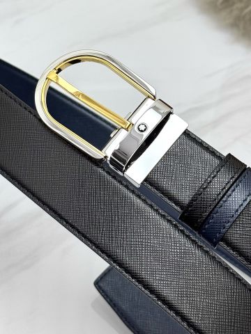 THẮT LƯNG NAM M B ĐẦU KIM 3.5CM DA BÒ LỚP ĐẦU VÂN CROSSGRAIN