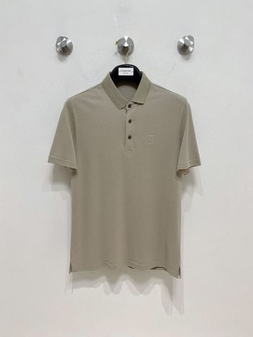 ÁO POLO NAM BBR DỆT PIQUÉ MỀM THOÁNG MONOGRAM DẬP NỔI LOGO PHOM GỌN