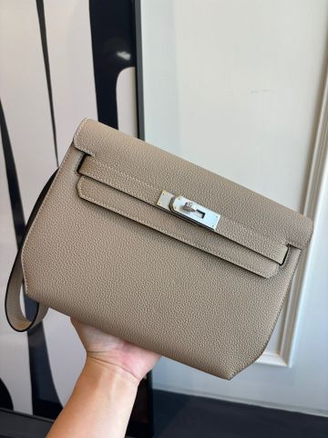 CLUTCH NAM NỮ HERM* KELLY DEPÊCHES 25 DA TOGO