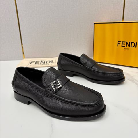 GIÀY LOAFER NAM FD O’LOCK DA BÒ VÂN HẠT PHOM APRON TOE LỊCH LÃM