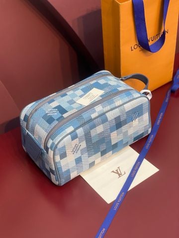 TÚI DOPP KIT NAM NỮ LV* DAMOFLAGE CANVAS PHOM HỘP DU LỊCH