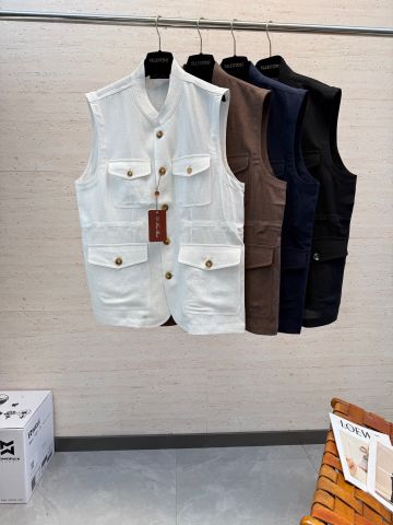 ÁO GILE NAM LP LINEN CAO CẤP PHOM TỐI GIẢN Ý THÊU LOGO TINH TẾ