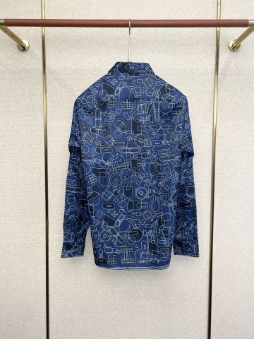 ÁO SƠ MI NAM H M DÀI TAY HỌA TIẾT LINE ART PHỤ KIỆN PHONG THÁI DOANH NHÂN