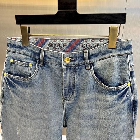 QUẦN JEANS NAM G C WASHED DENIM – PHOM ỐNG ĐỨNG, CHI TIẾT TÚI CÔNG NĂNG
