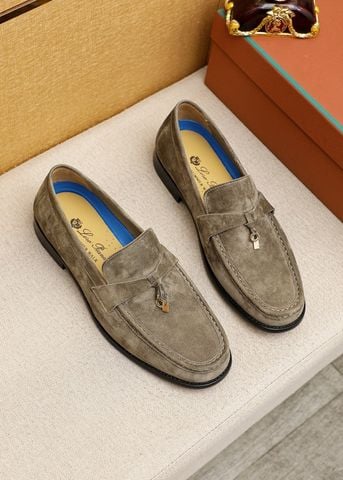 GIÀY LOAFER NAM L P PHOM APRON TOE DA BÊ NHÁM, CHI TIẾT KHÓA NHỎ TINH TẾ