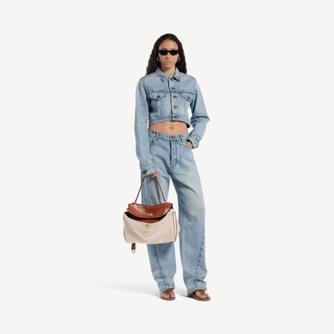 TÚI XÁCH NAM NỮ B L G RODEO CANVAS PHỐI DA – PHOM RELAXED SEMI-STRUCTURED
