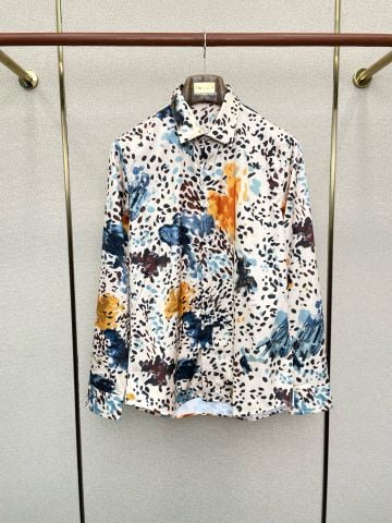 ÁO SƠ MI NAM FF HỌA TIẾT ABSTRACT LOANG MỰC NGHỆ THUẬT FORM THANH LỊCH 1