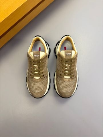 GIÀY SNEAKER NAM P R D PHOM LOW-TOP DA BÊ SUEDE PHỐI MESH, ĐẾ KHỐI PHÂN ĐOẠN