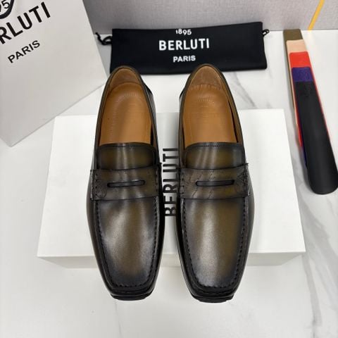 GIÀY MOCCASSIN NAM B R L T SATURNIN SCRITTO DA BÊ PATINA CHỮ KHẮC NGHỆ THUẬT