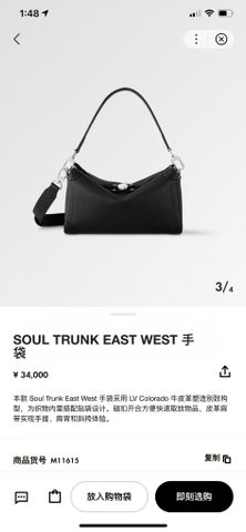 TÚI XÁCH NAM LV* SOUL TRUNK EAST WEST