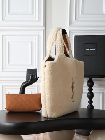 TÚI XÁCH NỮ YSL* ICARE LÔNG CỪU DÁNG TO KÈM TÚI NHỎ