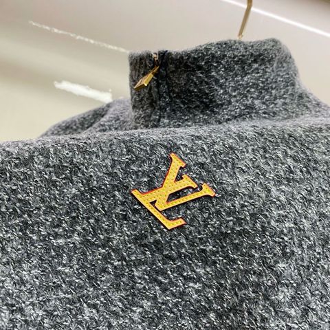 ÁO KHOÁC NAM NỮ L V PHOM BLOUSON CỔ ĐỨNG – WOOL-BLEND SỢI MELANGE