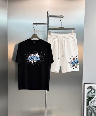 BỘ NAM F E N D I GRAPHIC T-SHIRT & SHORTS