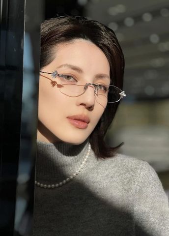 KÍNH MẮT UNISEX GM GLITZ JEWELRY ĐÍNH ĐÁ HOA LẤP LÁNH – FORM THANH MẢNH SANG CHẢNH
