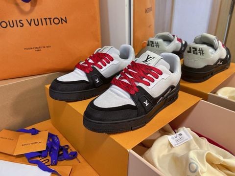 GIÀY SNEAKER NAM L V PHỐI MÀU ĐỘC – DÁNG LOW-TOP NỔI BẬT