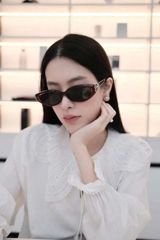 KÍNH MẮT NỮ G M LAMDA PHOM CAT-EYE TRÒNG HỒNG ÁNH GƯƠNG
