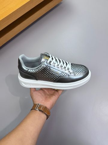 GIÀY NAM LV* SNEAKER MONOGRAM XÁM – ĐẾ TPU SIÊU NHẸ