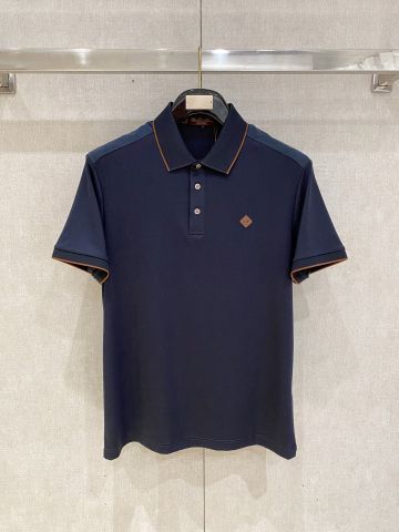 ÁO POLO NAM LP CỔ BẺ VIỀN TƯƠNG PHẢN DỆT PIQUÉ LOGO CHỮ NỔI TINH TẾ