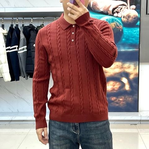 ÁO LEN NAM BC DÁNG POLO CÀI NÚT