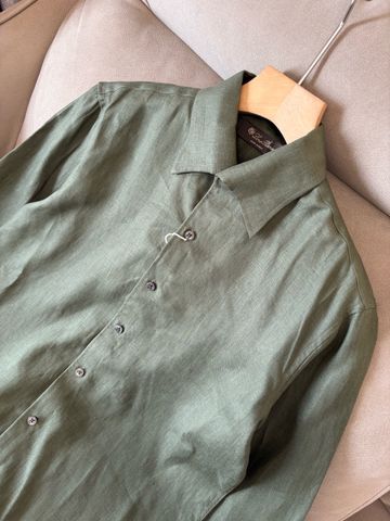 ÁO SƠ MI NAM LP CỔ CUBA 100% LINEN TỰ NHIÊN PHOM THƯ GIÃN CAO CẤP