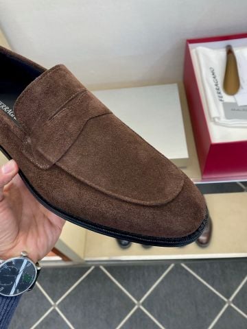 GIÀY NAM LOAFER FERR* DÒNG TRAMEZZA PENNY DA BÊ SUEDE ĐẾ DA MAY VIỀN