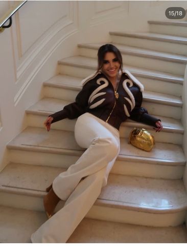 ÁO KHOÁC UNISEX SCH* SHEARLING 25AW – CỔ LÔNG BẢN LỚN,