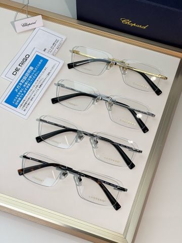 KÍNH NAM NỮ chopardd TITANIUM NHẬT – RIMLESS SIÊU NHẸ, CHI TIẾT MẠ VÀNG