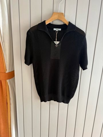 ÁO DỆT KIM NAM PRD CỔ POLO JACQUARD HÌNH THOI DỆT RỖNG CAO CẤP