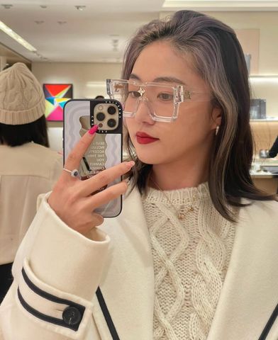 KÍNH MẮT UNISEX L V DÁNG SHIELD BẢN LỚN LOGO CHỮ V NỔI BẬT TÂM ĐIỂM MONOGRAM FLOWER