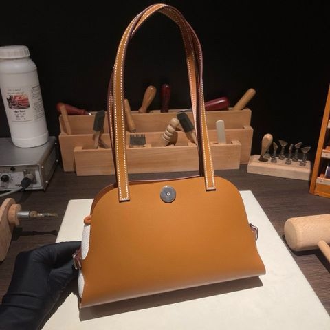 TÚI XÁCH NỮ HERM TABLIER SELLIER 26CM DA HUNTER GOLD