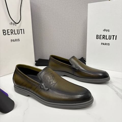 LOAFER NAM B R L T DÒNG SCRITTO PATINA VENEZIA LEATHER NHUỘM LOANG MÀU Ý
