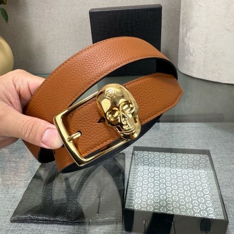 THẮT LƯNG NAM PP DA BÒ LỚP ĐẦU SONG MẶT KHÓA ĐẦU LÂU ÁNH VÀNG BẢN 3.8CM