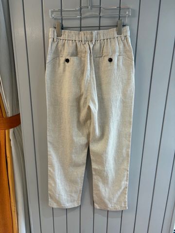 QUẦN NAM 100% LINEN PHOM ÂU DÂY RÚT LƯNG THUN THANH LỊCH