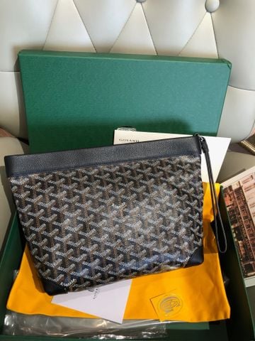TÚI CẦM TAY NAM NỮ GYD CONTI POUCH CANVAS CHEVRON