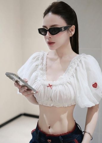 KÍNH MẮT NỮ CN DÁNG OVAL CÀNG BẢN LOGO ĐÔI NỔI BẬT