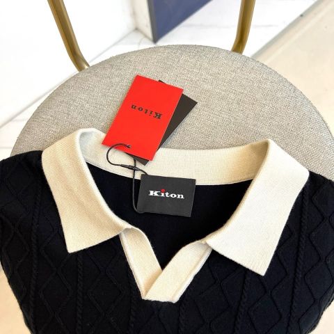 ÁO LEN NAM KTN CỔ POLO LẬT TINH GIẢN – HỌA TIẾT TRÁM NỔI,