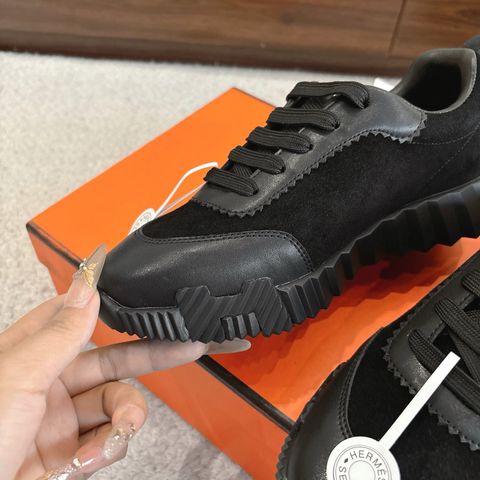 GIÀY THỂ THAO NAM NỮ HERM* BOUNCING DA HƯƠU NÂU SIÊU ÊM