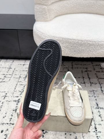 GIÀY SNEAKER NỮ GGD* BALL STAR PHONG CÁCH VINTAGE DA BÒ PHỐI DA LỘN