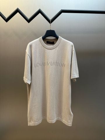 ÁO PHÔNG DỆT KIM NAM LV CỔ TRÒN – POINTELLE THOÁNG KHÍ, COTTON PHA CASHMERE