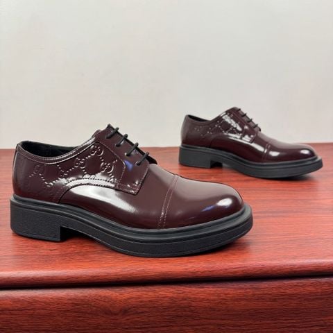 GIÀY NAM BUỘC DÂY GC DA BÓNG RƯỢU VANG SANG TRỌNG