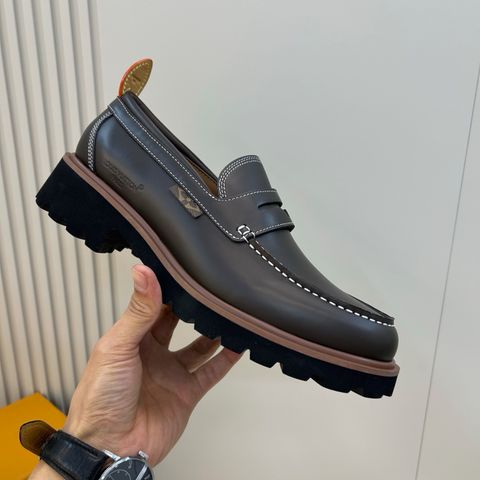 GIÀY NAM LOAFER L V PHOM PENNY MŨI MOCCASSIN ĐẾ RĂNG CƯA CÁ TÍNH