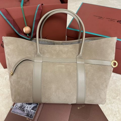 TÚI SHOPPER NAM NỮ LP GHIERA LARGE DA BÊ NUBUCK VÂN HẠT
